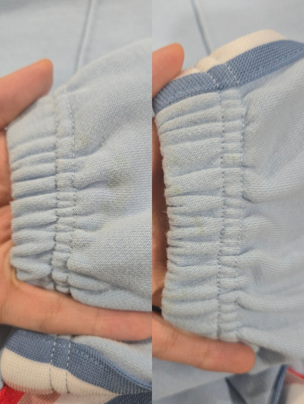 Fashion Nova Side Stripe Joggers Light Baby Blue Size S (E160) - Picture 5 of 8